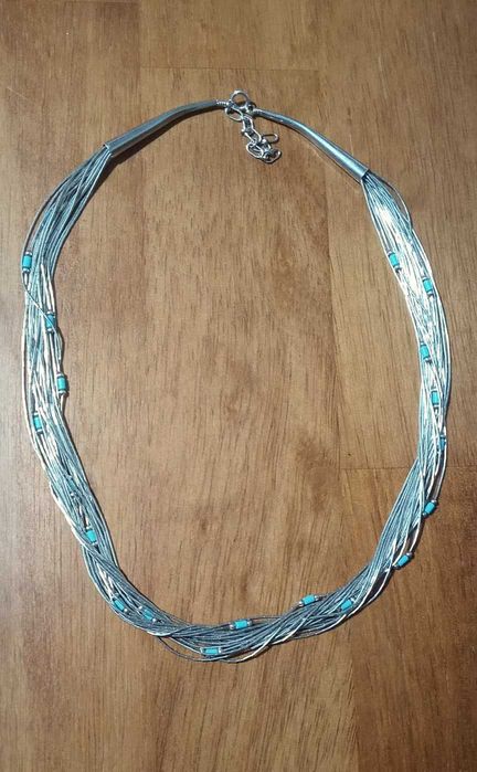 Colier Argint 925 cu pietre turcoaz 18 gr
