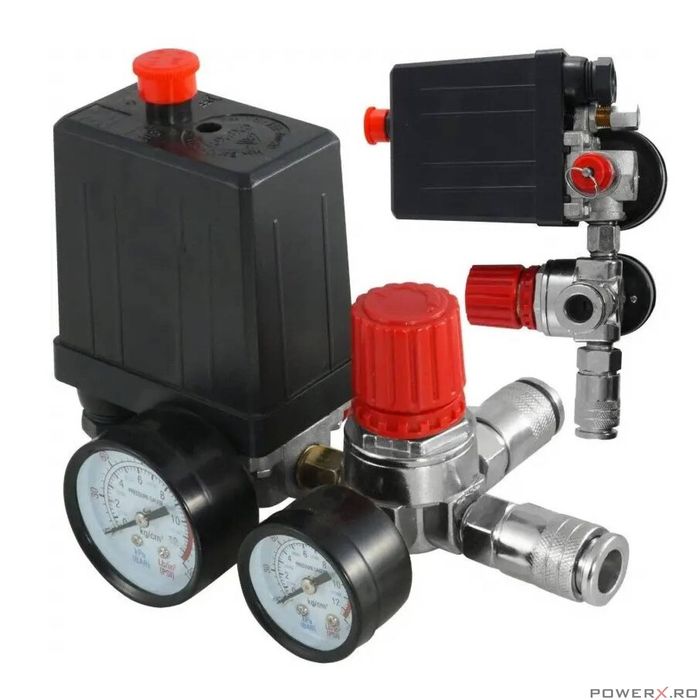 Presostat universal pentru compresor trifazic, 380V, reglabil, Verke