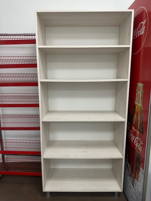 Rafturi magazin alimentar și tejghea în stare impecabilă din pal