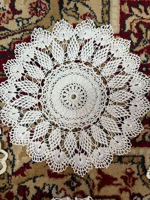 Салфетки ажурные хлопок
