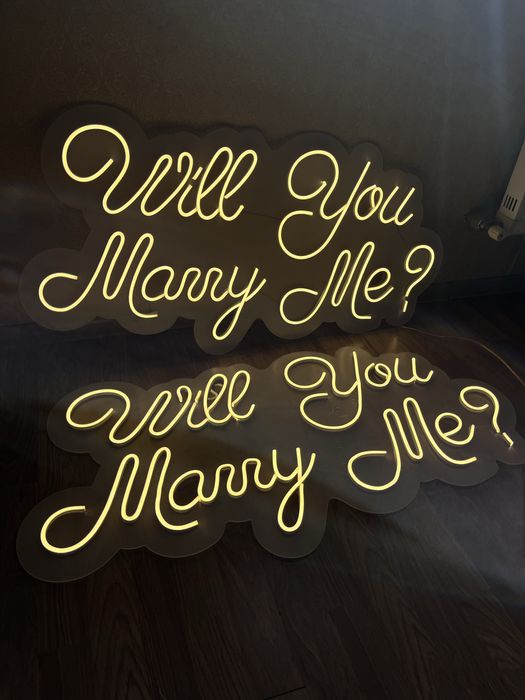 Will you marry me Неоновые вывески