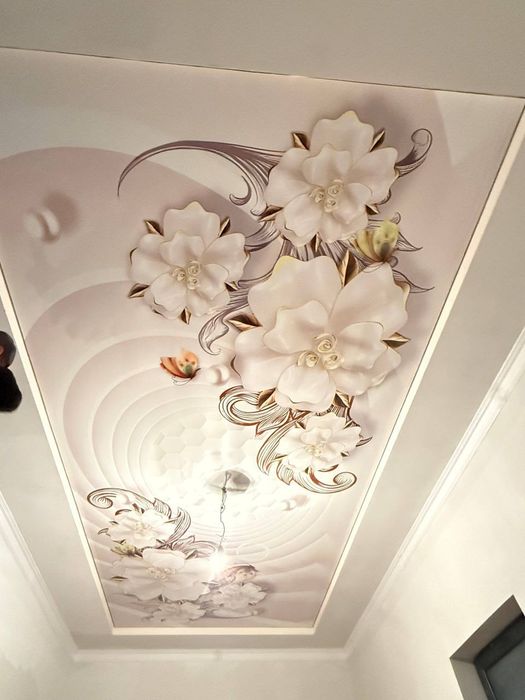 Натяжной потолок хизмати бухорони любой жойига