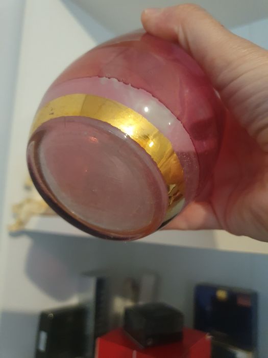 Ваза кристална.ръчна изработка .Винтидж 70те