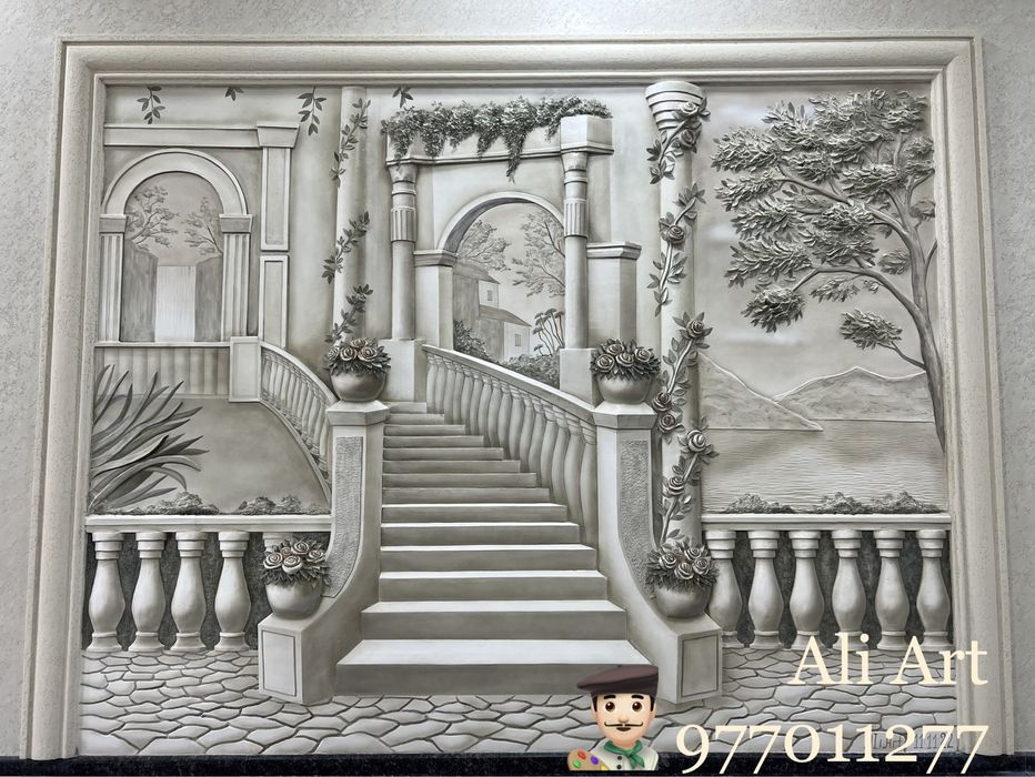 Devor ucun dekor , barelef ishlari , rassom hizmati