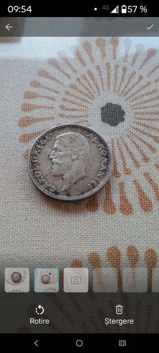 Monedă Argint 2 Lei 1912 - Carol I (Regatul României) - Piesă de Colecție