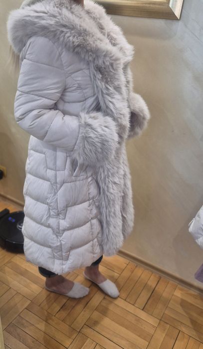 Зимно яке с пухена яка