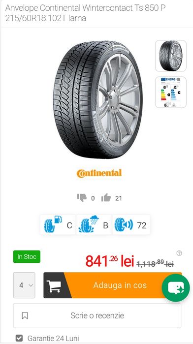 Anvelope iarna Continental 215 60 18 Duster Bigster MG HS 2