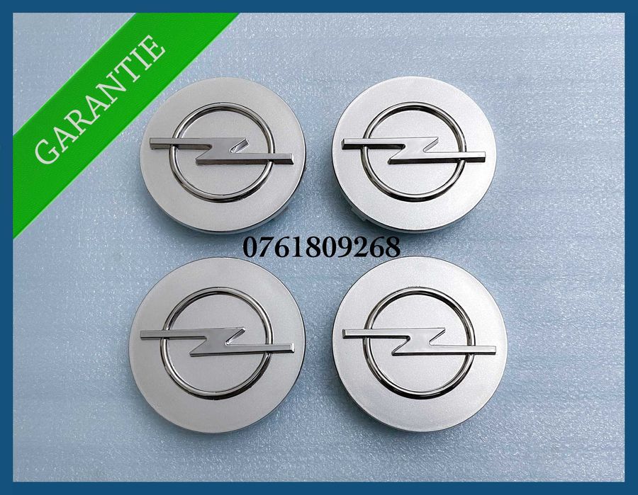 Set 4 capace gri 64mm jante aliaj Opel