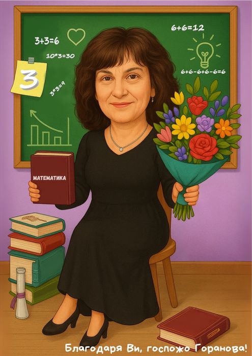 Карикатура! До 24h от 30лв!+ПОДАРЪК персонализирана картичка !