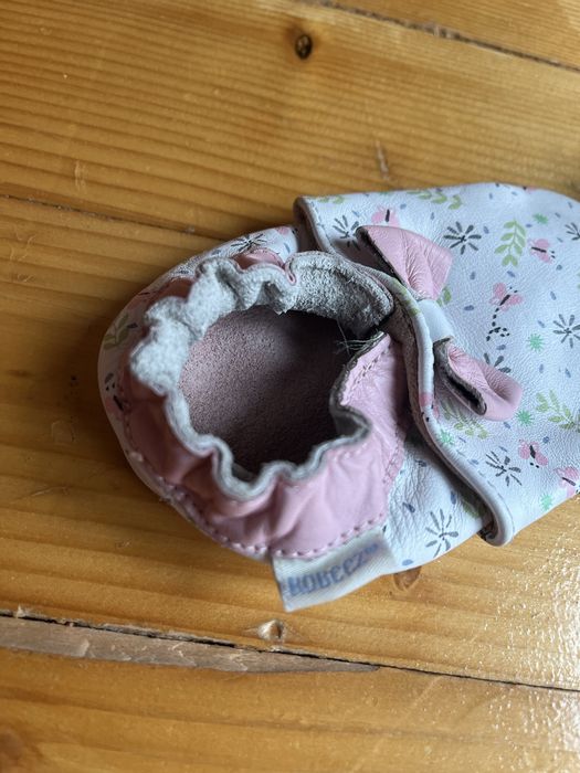 Pantofi de interior primii pasi din piele Robeez 12-18 luni