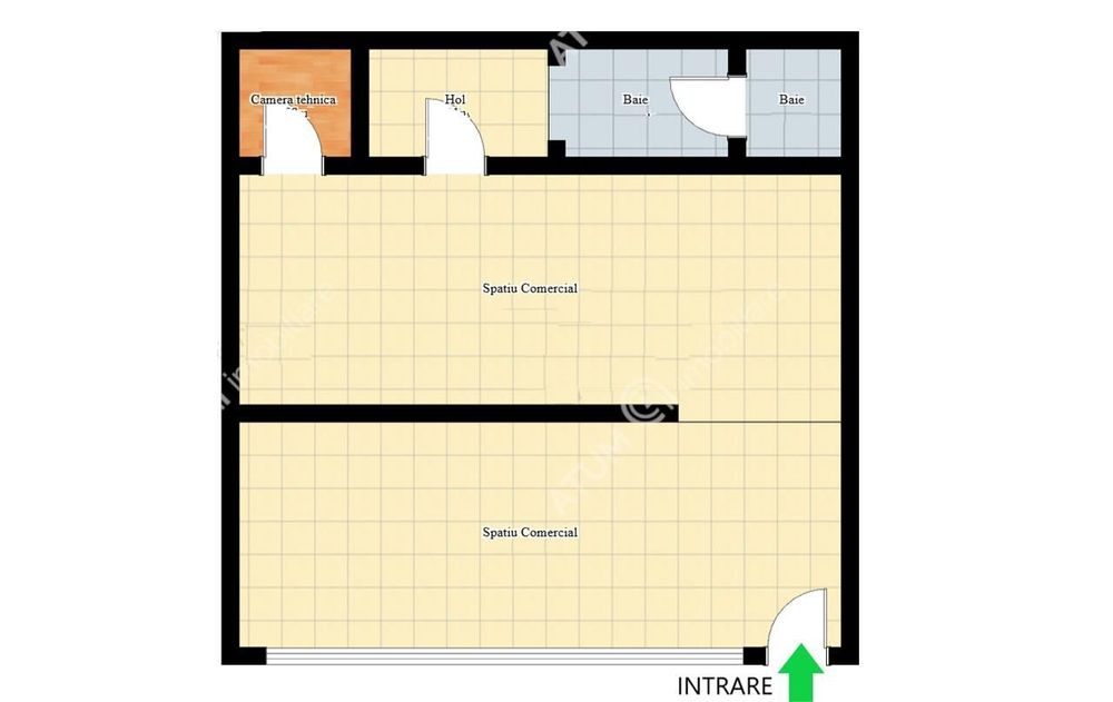 Spatiu comercial 75 mp de inchiriat in zona Vasile Aaron din Sibiu