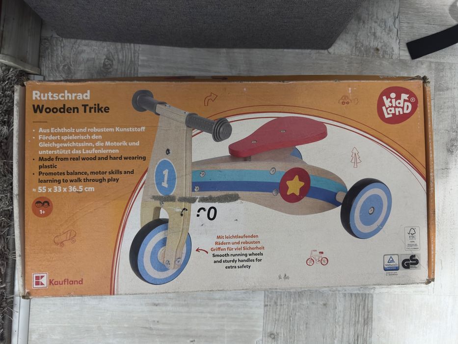 Tricileta Noua Kid Land din lemn