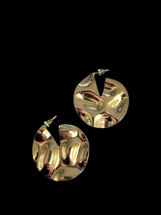 Cercei Aurii (Textură Martelată)