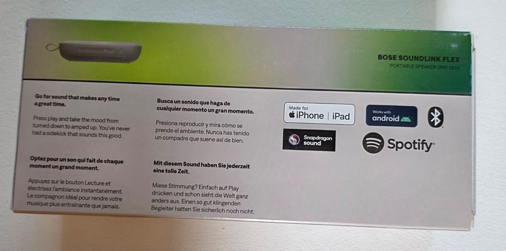 Boxa portabila Bose SoundLink Flex 2nd Generation, Bluetooth 5.3, IP67, SimpleSync, PositionIQ, Sandstone,sigilata