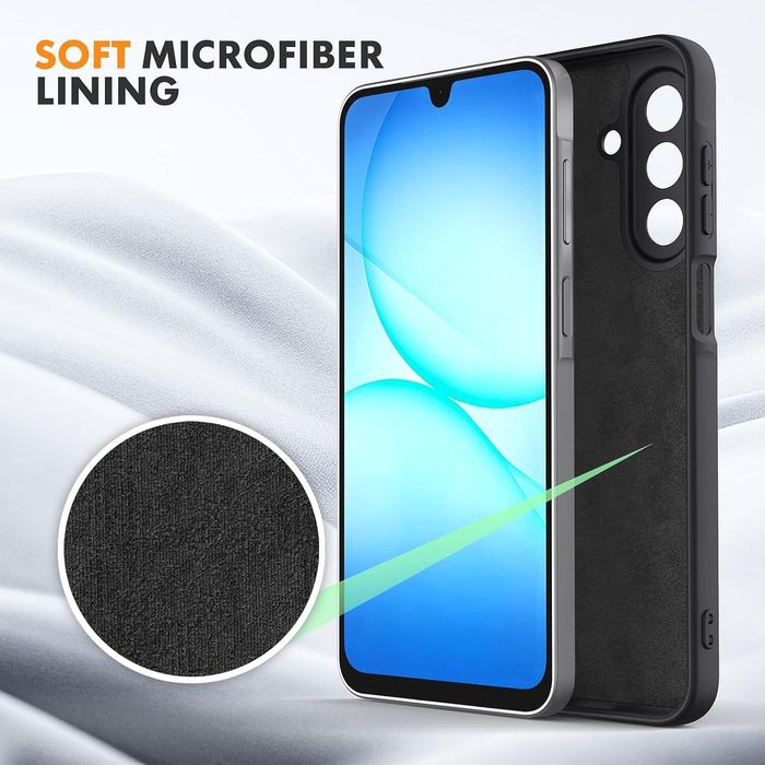 Матов силиконов кейс за samsung galaxy a17 - черен