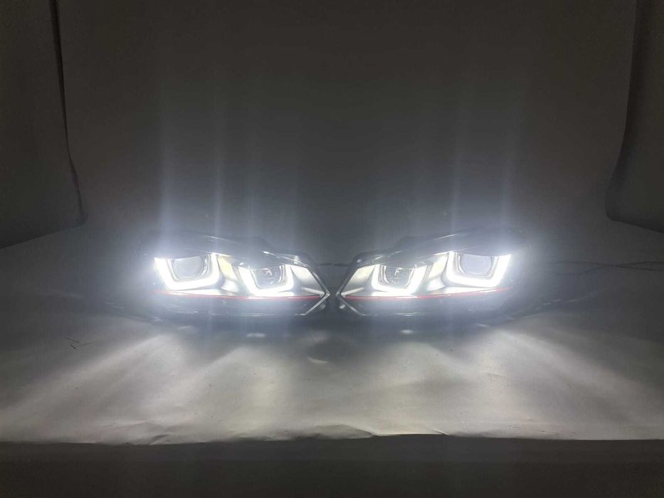 Faruri GTI VW Golf 6 stripe rosu Semnal Dinamic, Garantie, Factura