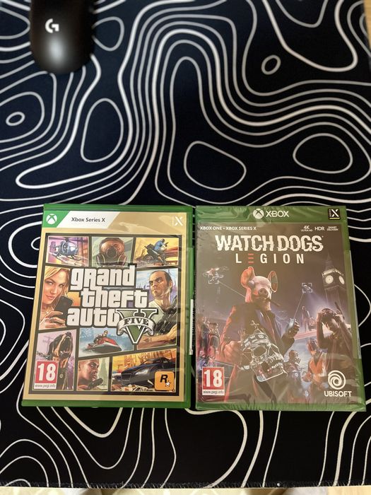 Продавам Игри за Xbox  GTA 5 и също Watch Dogs: Legion