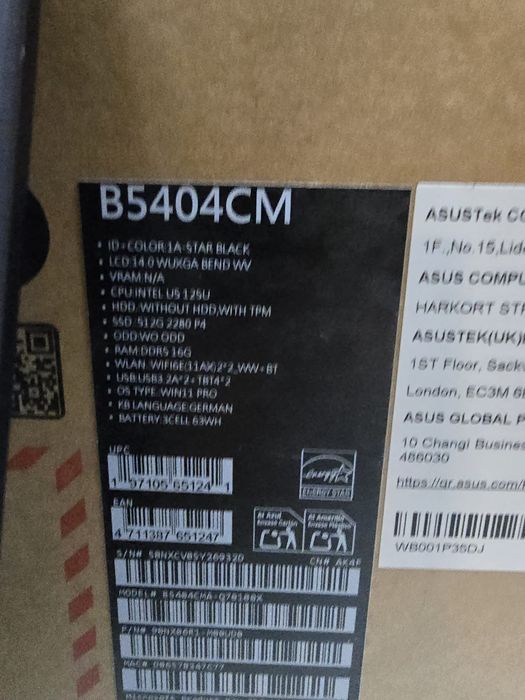 Asus ExpertBook nou Amanet BKG
