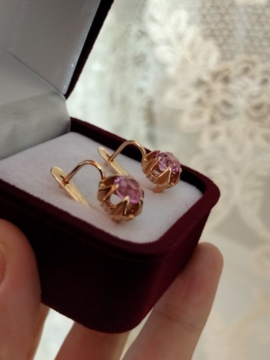 Советские серьги 583 пробы