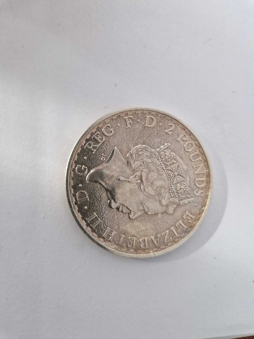 UK-2 Pounds Argint 999 -1 Uncie -Elizabeth II -2017-Year of the Rooster