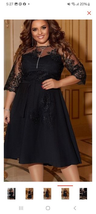 Вечернее новое платье.