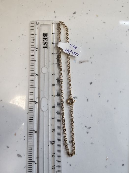 Vand bratara pt picior din aur 14 k 1.69 g cod 241