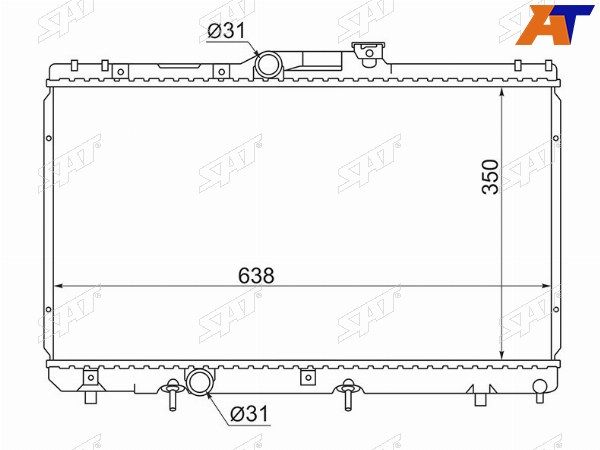 Радиатор Toyota Corolla