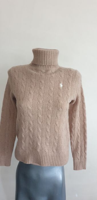 POLO Ralph Lauren Cable Wool /Knit S НОВО ОРИГИНАЛ Дамски Поло Пуловер