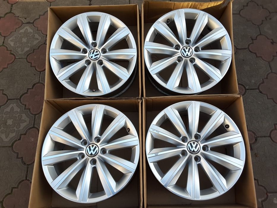 jante aliaj 17; 5x112; originale Vw Passat b6, b7, Golf 5, 6, 7, Jetta