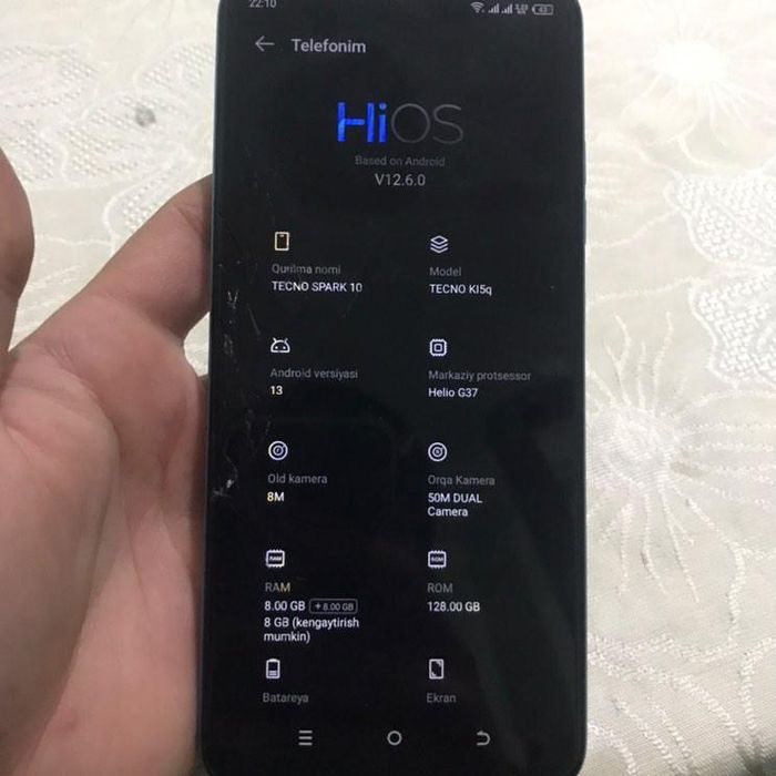 Techno spark 10 narxini kelishamiz