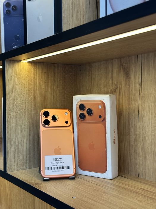 iphone айфон 17 про оранжевый 100%
