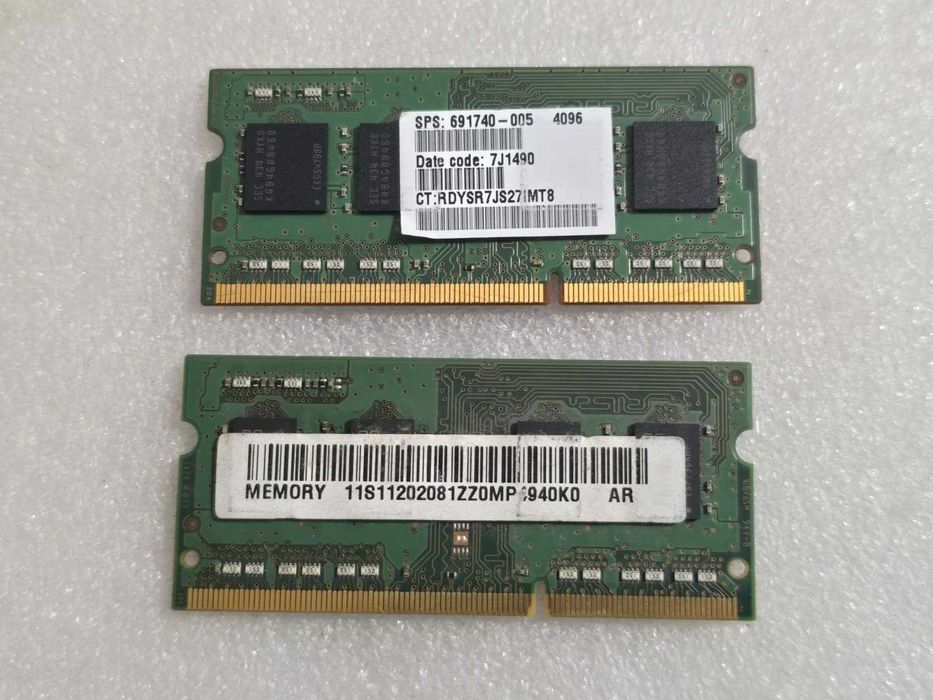 Kit memorie laptop Samsung 8GB (2 x 4GB) PC3-12800 DDR3 1600MHz 1.35V
