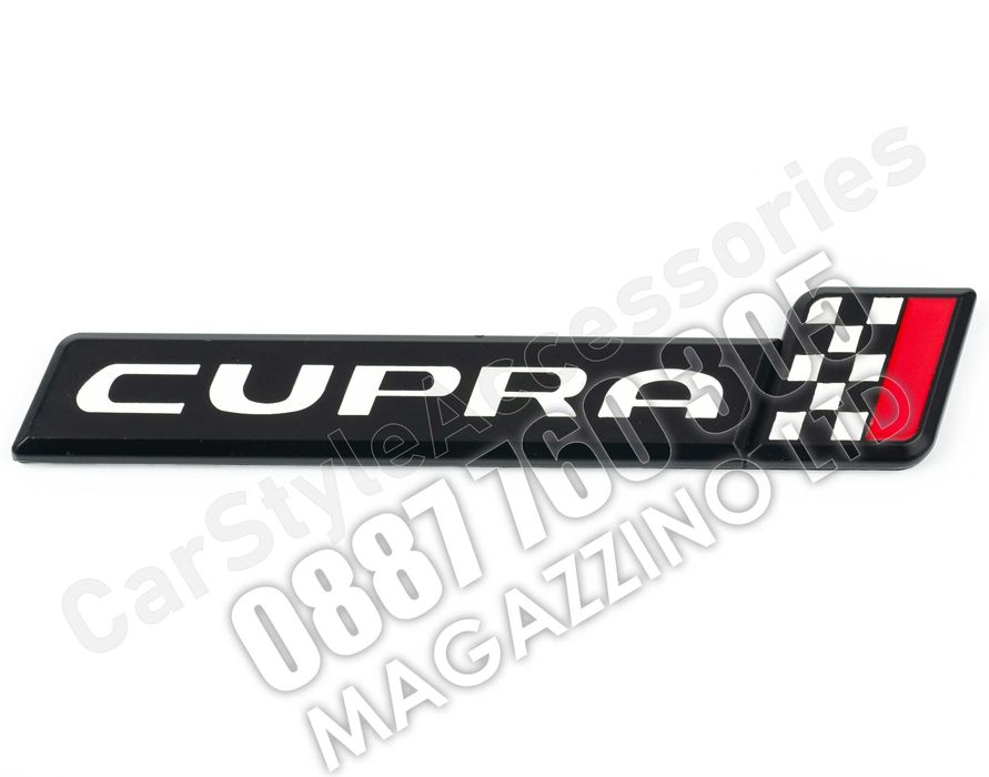 Seat Cupra Емблема Хром или Черен Мат за Задна Броня Калник