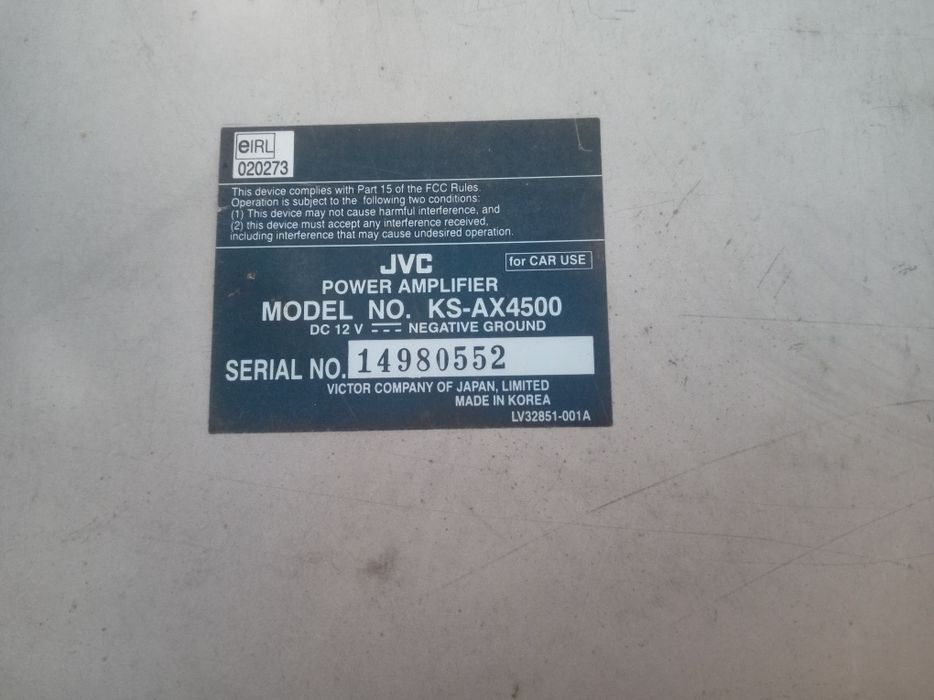 Сабвуфер и УСЕЛИТЕЛЬ JVC продаётся