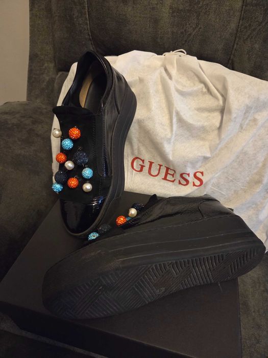 Pantofi MUSETTE balerini 37 Negri Piele Naturala  Cutia lor cu dustbag