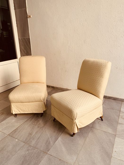 Комплект винтидж салонни столове – 2 броя, викториански стил