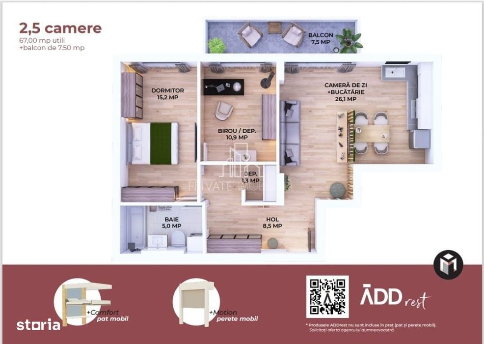 Apartament 2 camere, Maurer, Sighisoara
