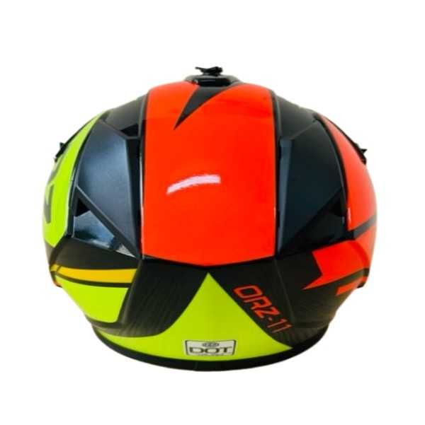 Кросова каска, За мотор, Велосипед, S, M и L размер, Черно с оранжево