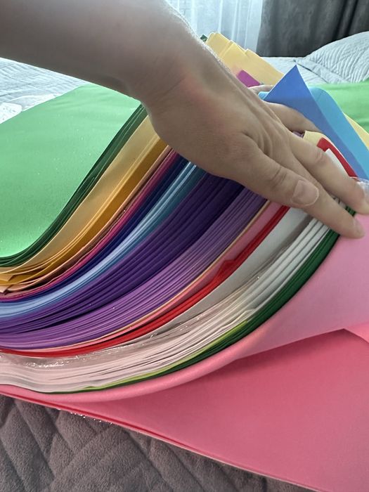 Фоамиран много цветов