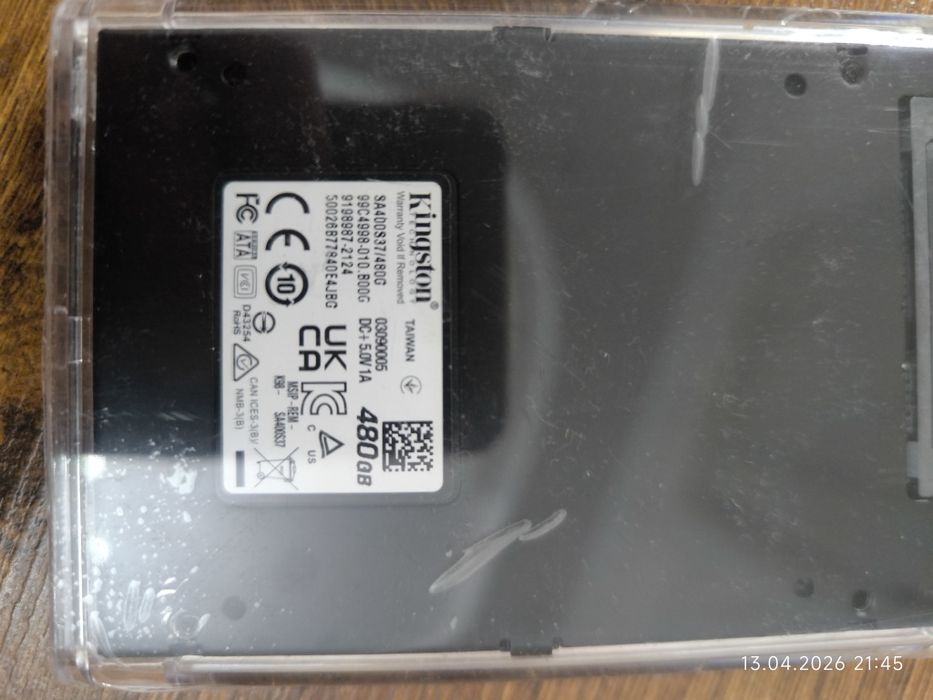 SSD Kingston SA400S37/480G