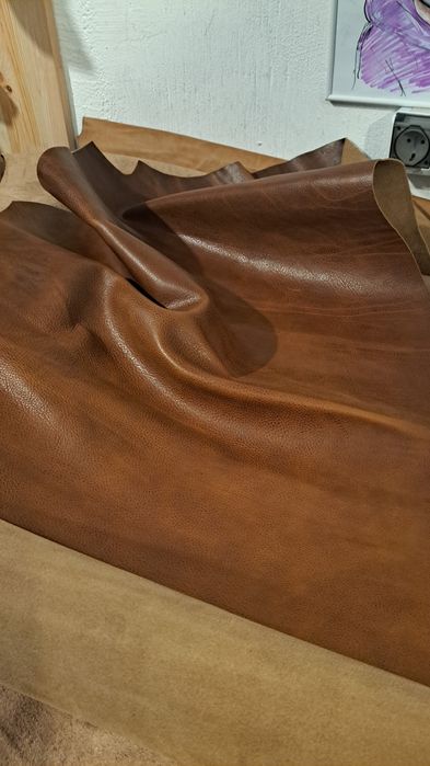 Piele tabacita, piele la metru,  leather handmade