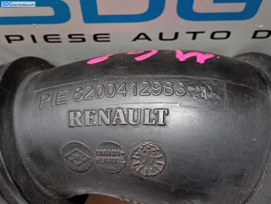 Furtun Conducta Tub Tubulatura Presiune Aer Turbo Turbina Turbosuflanta Intercooler Renault Scenic 2 1.9 DCI 2003 - 2009 Cod 8200412983 8200412983-A [M4808]