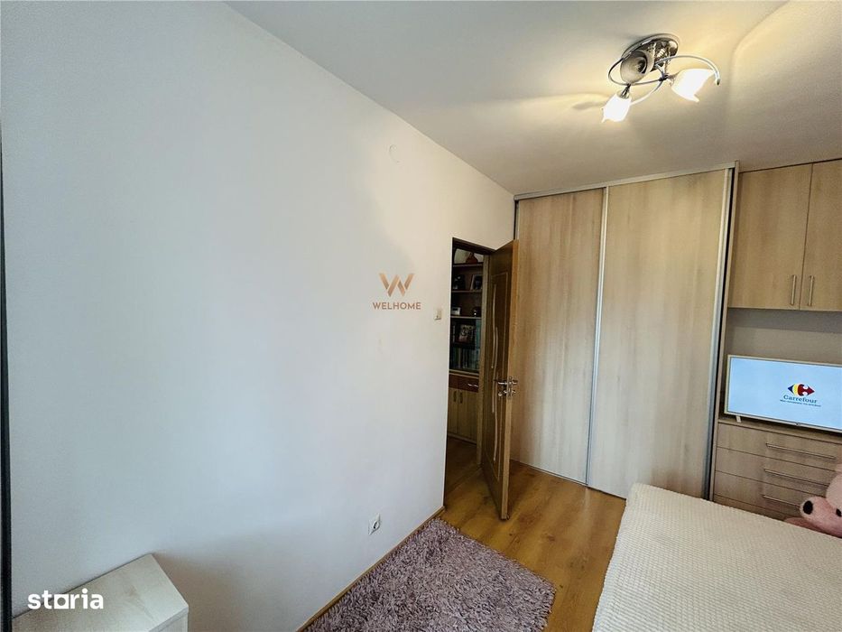 Ap cu 3 camere, balcon, etaj 25, mobilat si utilat complet