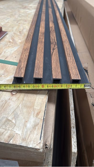 Riflaje riflaj panouri tavan perete WPC rezistent la apa lemn