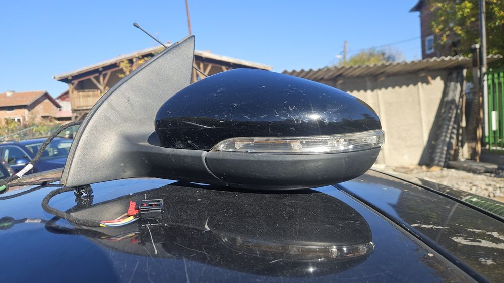 Ляво Странично огледало за VW Passat B7/Пассат Б7 Сиво черно