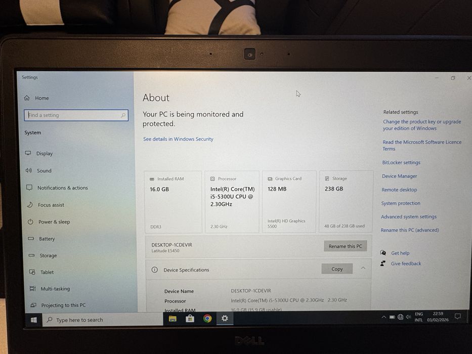 Vand laptop Dell Latitude E5450