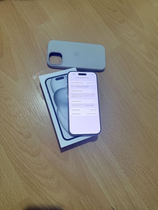 iPhone 15 Baby Blue Titanium 5G,impecabil,Liber De Retea,17 Pro,16 Pro