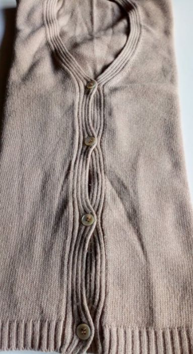 Комплект жилетка и блуза MaxMara, 100% фина вълна, размер L