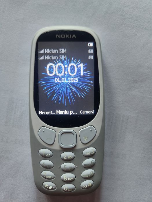 Nokia 3310 gri model 2017 dual sim 2G folosit