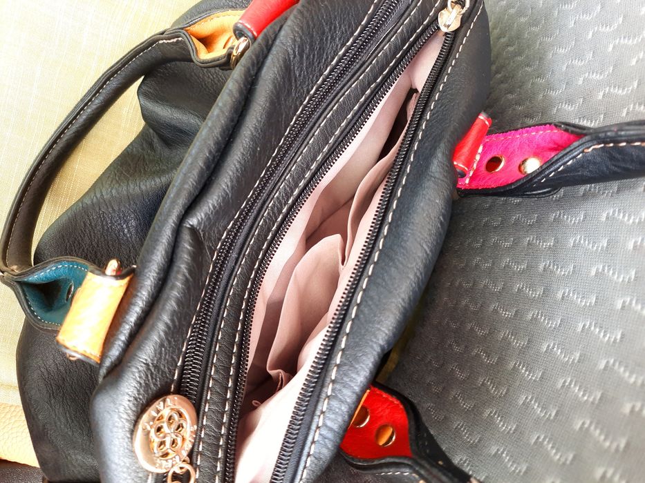 Италианска   цветна чанта  superbia нова